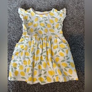 Cat & Jack Lemon Print Kids Dress 🍋